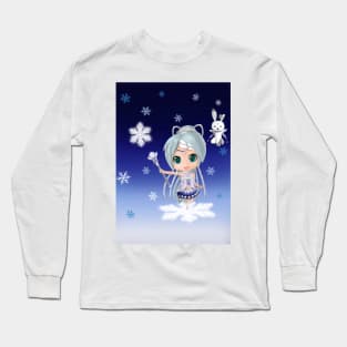 Snow Miku 2019 Nendroid Version (Self Design) Long Sleeve T-Shirt